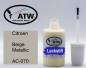 Preview: Citroen, Beige Metallic, AC-070: 20ml Lackstift, von ATW Autoteile West.